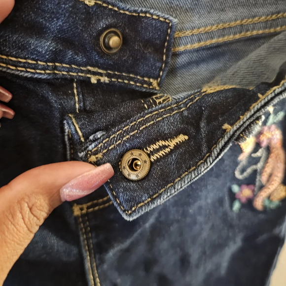 Jumping Beans Dark Blue Denim with Embroidery - Picture 4 of 11